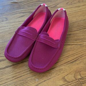 Rothy‘s the Driver Loafers in Vibrant Pink 8.5 EUC